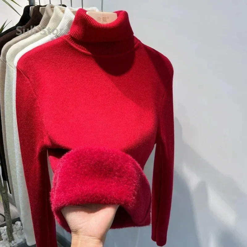 Women's Soft Wool Fleece Turtleneck Jumper | Ideal for Autumn/Winter