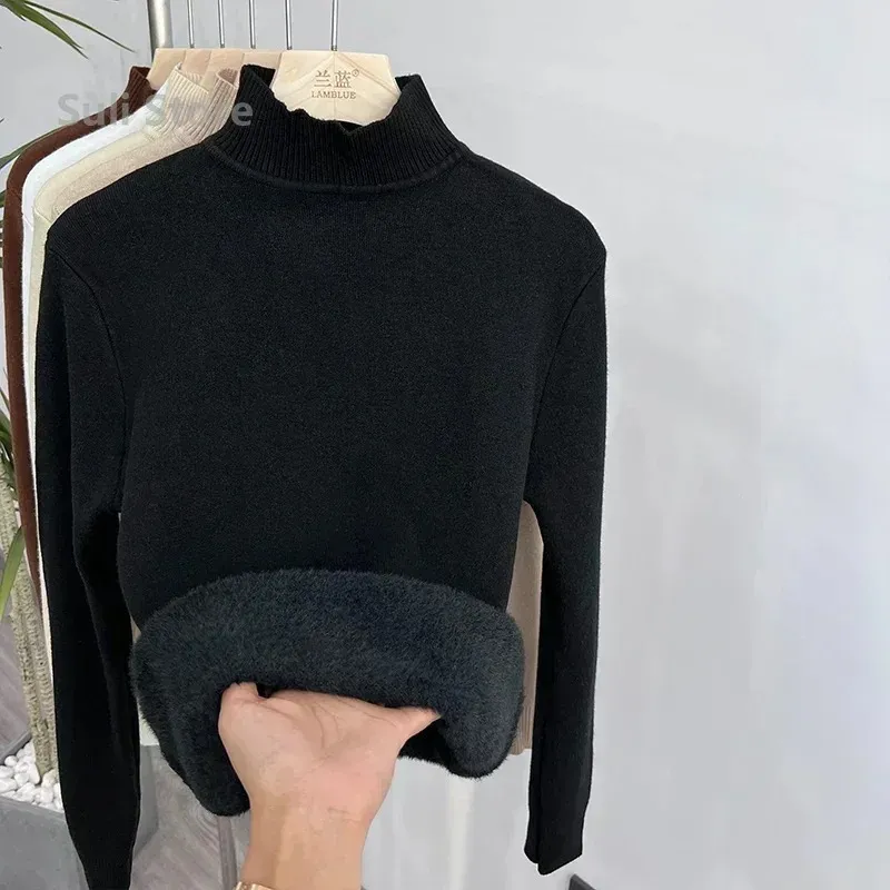 Women's Soft Wool Fleece Turtleneck Jumper | Ideal for Autumn/Winter