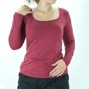 Women's Strappy Back Casual Top,Burgundy